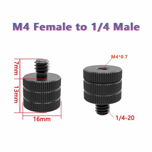 1/4" to M4/5/6/8/10 Adapter Screw Universal Camera Pan Tilt Tripod Mount Screws - Picture 21 of 32