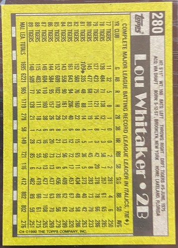 1990 Topps Baseball #1-792 - Pick & Choose - Complete Your Set - Picture 186 of 492