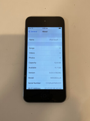 Apple iPod Touch 5th Generation Space Gray (16GB) READ DESCRIPTION