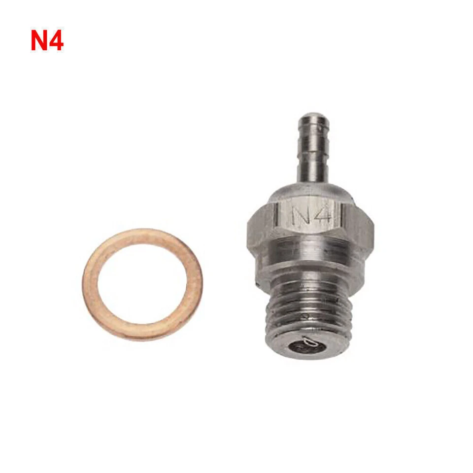 Steel N4 Glow Plug For HSP 70117 Vertex SH Nitro Engine Parts 1/10 1/8 RC Car - Image 3 of 4