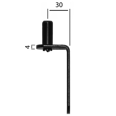 4 équerres D'angle Noires 800x300x50mm – Avec Charnières Kloben 16mm – Keymet