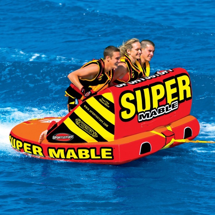 AIRHEAD Super Mable Inflatable TRIPLE Rider Towable Inflatable Tow Behind AIRHEAD Super Mable Inflatable TRIPLE Rider Towable Inflatable Tow Behind
