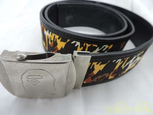 Leather combination belt A BATHING APE 