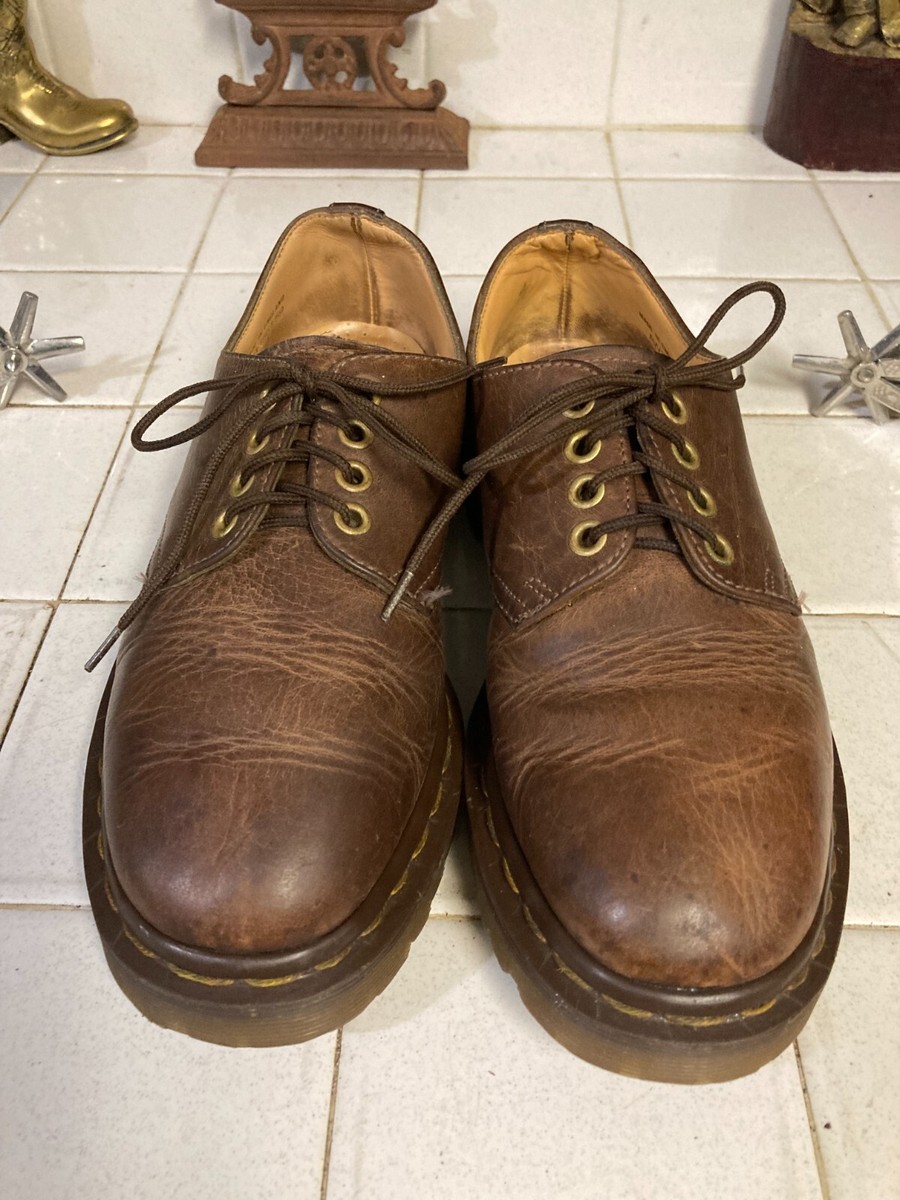 DR MARTENS BROWN LEATHER LACE UP OXFORD POWER DRIVING BUSINESS
