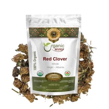 Organic Way Red Clover Blossoms Dried Whole - Herbal Tea | European Wild-Harvest