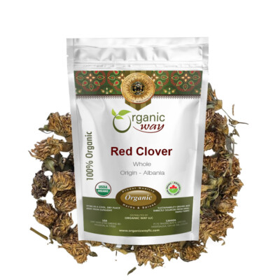 #ad Organic Way Red Clover Blossoms Dried Whole Herbal Tea European Wild Harvest $24.99