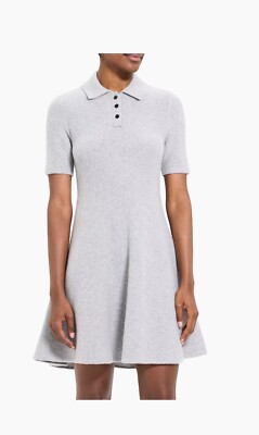 Theory Short Sleeved Flared-Hem Mini Dress 495$