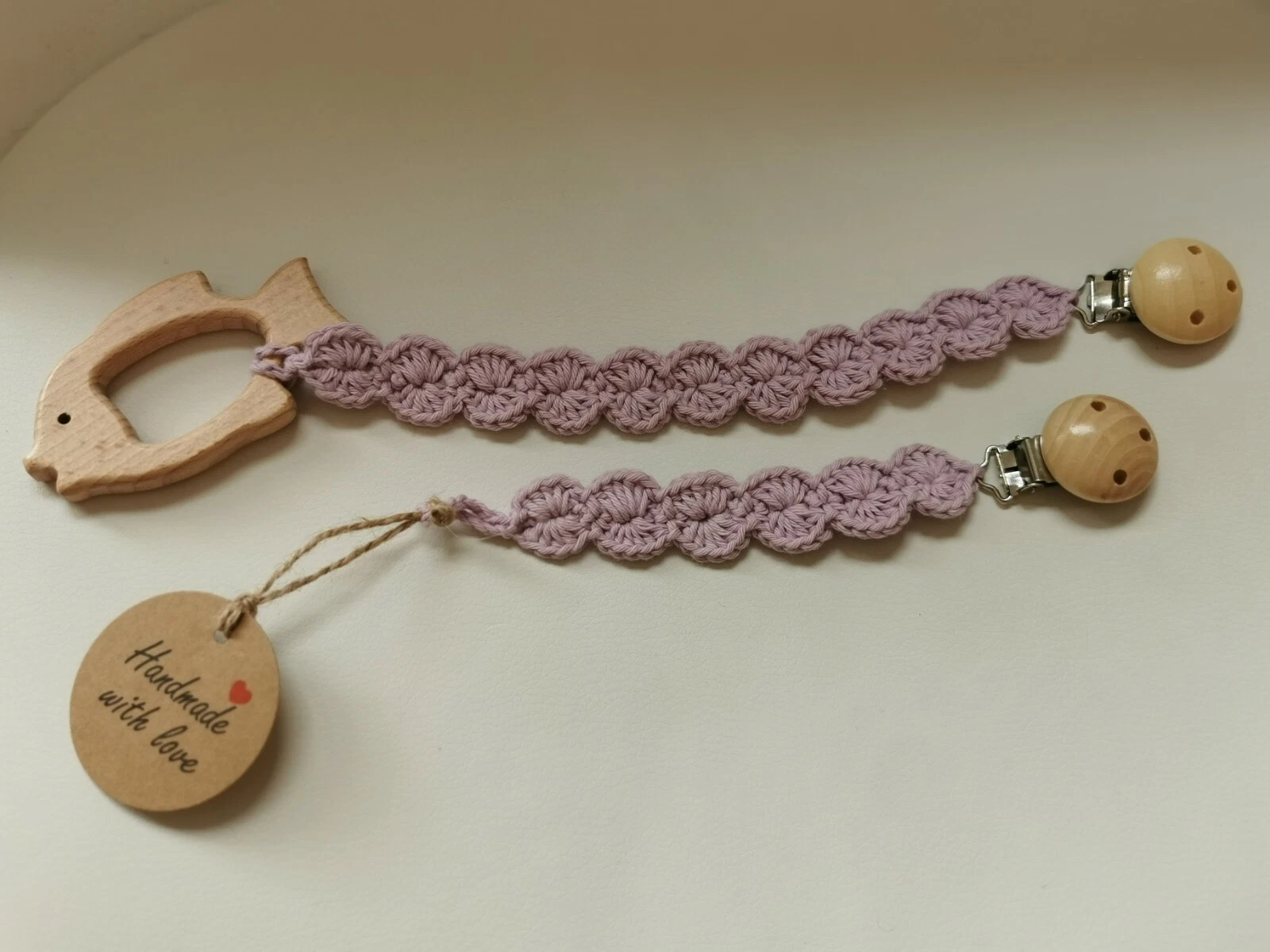 dummy chains set light purple | handmade ❣️ 100% cotton