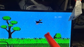 NES Super Mario Bros./ Duck Hunt Game with Nintendo Zapper Controller