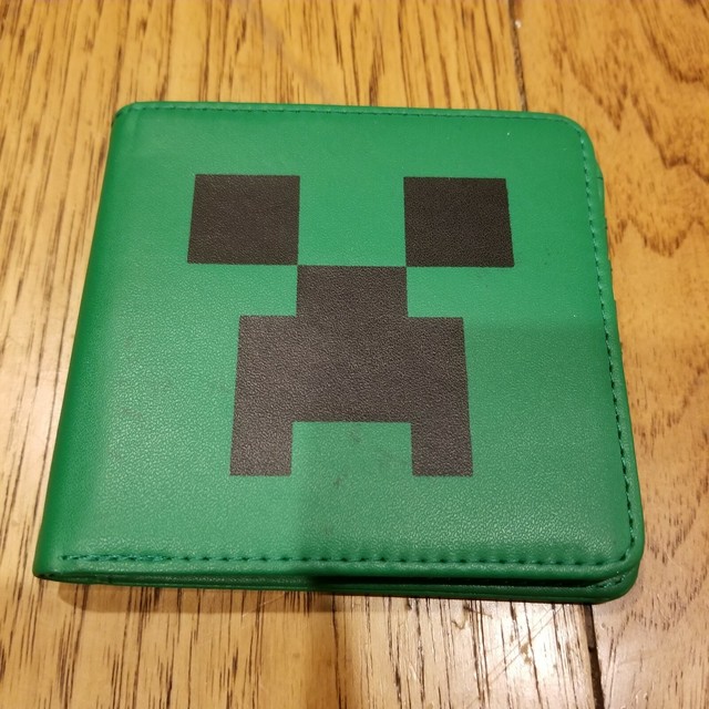 Official Jinx Minecraft Creeper Face Bifold Wallet eBay
