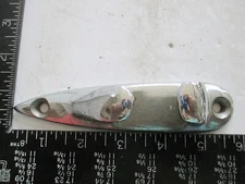 ONE 5" Chrome Over Bronze Fairlead Rope Chock Guide Boat deck Torpedo  B12