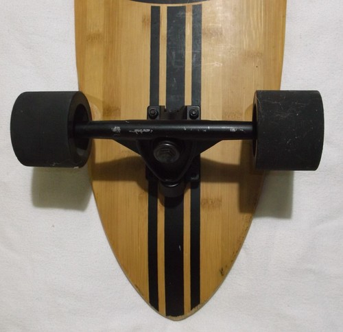 RETROSPEC LONGBOARD MONOPATÍN USADO 44 PULGADAS por 9,5 PULGADAS MADERA TABLA LARGA - Imagen 15 de 19