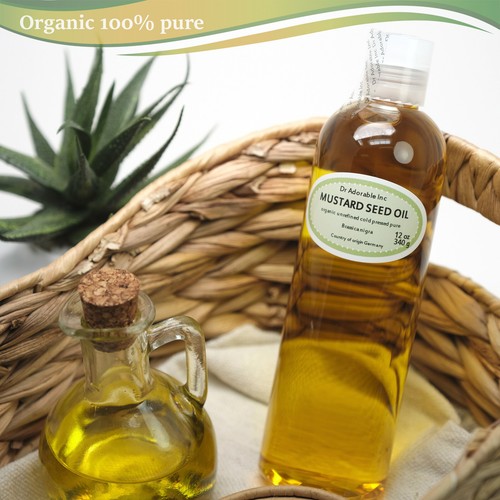 MUSTARD SEED OIL BY DR.ADORABLE ORGANIC 100 % PURE COLD PRESSED 2oz-UP TO 7LB - 第 13/23 張圖片