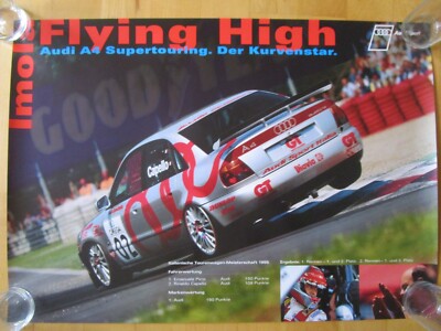 Seltenes Audi Sport Plakat Poster 1995 ITM Imola 42 x 59,5 cm