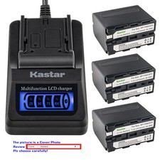 Kastar Battery LCD Quick Charger for Sony NP-F960 CCD-TR950 CCD-TR97 CCD-TRT97