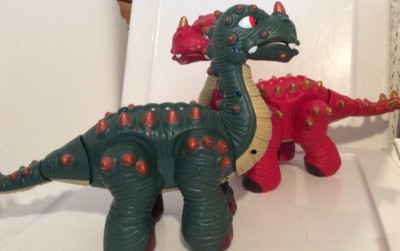 fisher price green dinosaur