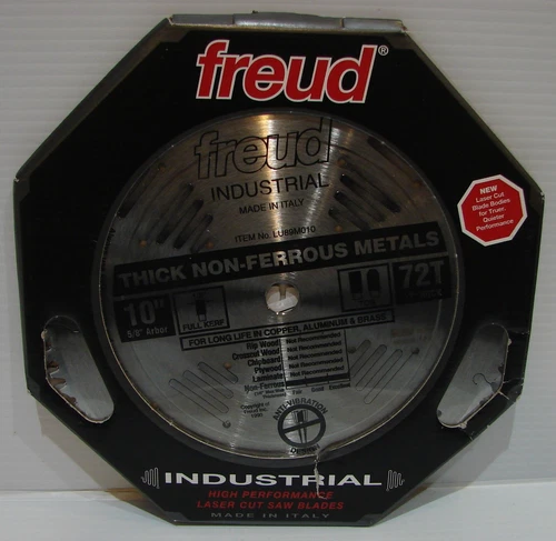 Freud 10" x 72T Thick Non-Ferrous Metal Blade (LU89M010)