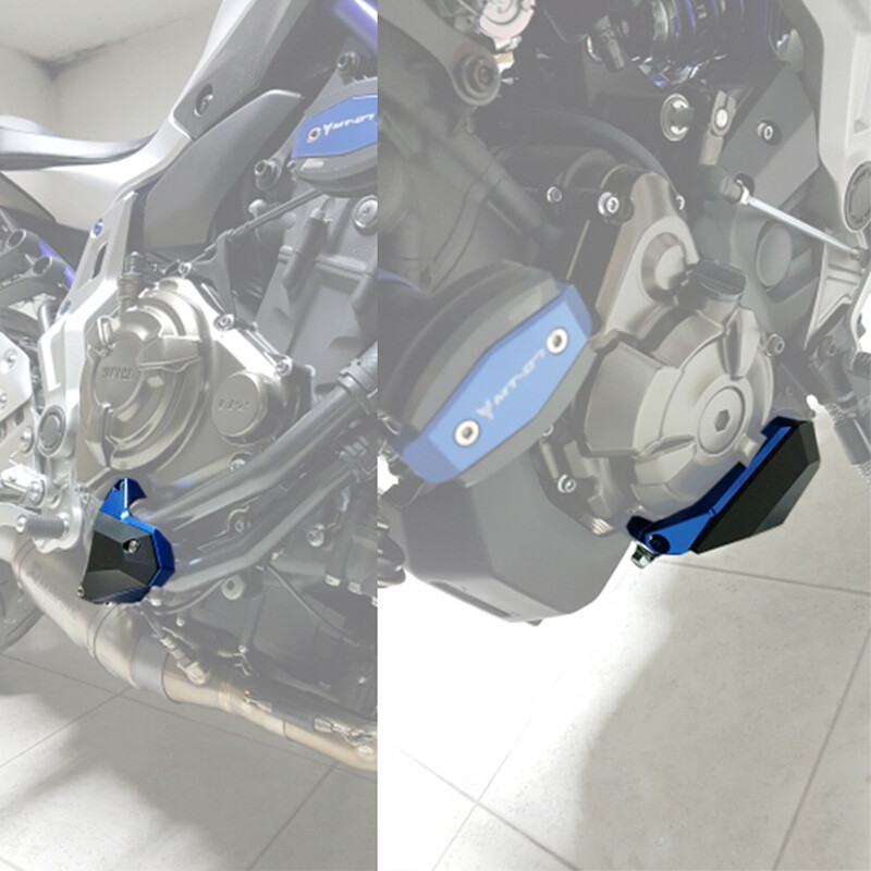 CNC Engine Case Guard Cover Crash Slider Kit For YAMAHA MT-07 2014-2020 ...