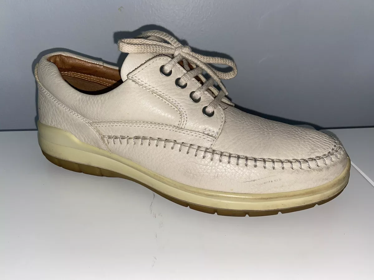 tilbehør vil beslutte solsikke Ecco Seawalker Off White Pebbled Leather Oxford Shoes Size EU 43(US 9-9.5)  | eBay