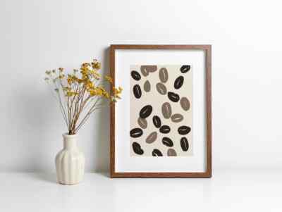 Coffee Beans Wall Art Poster Premium Quality Choose your Size