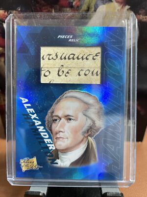 Pieces Of The Past 2021 Alexander Hamilton Hand Written Relic     