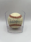 Rollie Fingers Signed Official American League Baseball W/ Cube Beckett COA