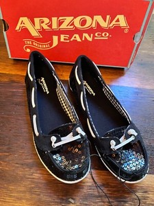 New Size 7.5 Ladies NEW Sparkle Flat Dock Shoes