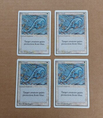 4x Unlimited Blue Ward MTG Unlimited UNPLAYED NM EDH CUBE VINTAGE