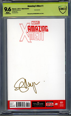 Amazing X-Men #1 Blank  CBCS 9.6 SS Signed by Stephen Moyer (THE GIFTED) NM/NM+