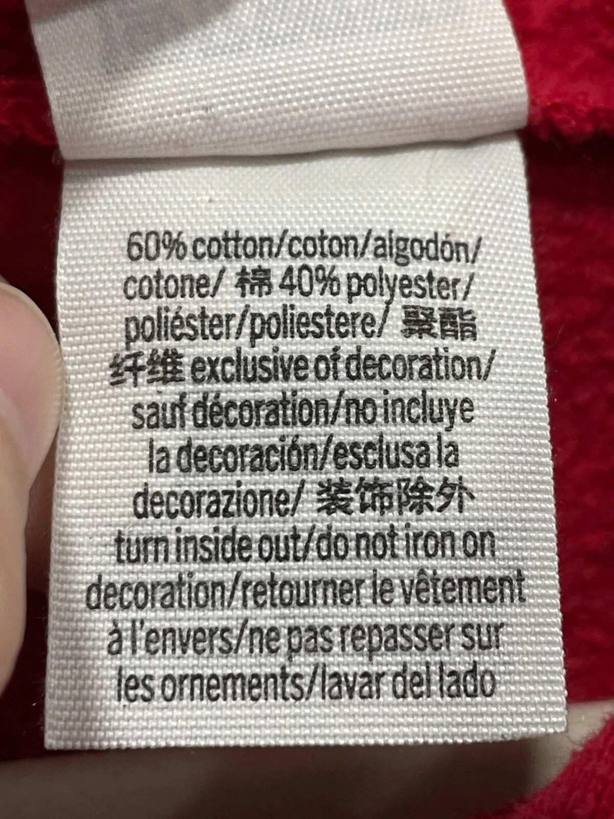 VETEMENTS ROSA Victorias Secret Paillettes Pullover Felpa con Cappuccio Donna XS Rosso Relaxed