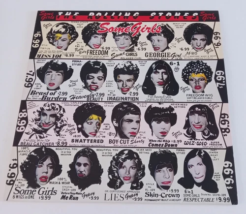 The Rolling Stones - Some Girls UK 1978 RSR 1st Press LP with Withdrawn Inner