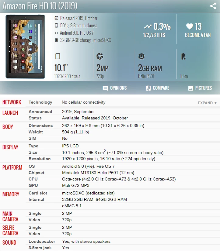 For Amazon Fire HD10 2019 9th Gen M2V3R5 LCD Display Touch Screen Digitizer - Image 4 of 4