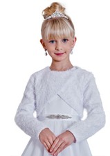 Kommunionjacke Jacke Bolero Felljacke Fellbolero Kommunion Kommunionsjacke