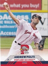2022 Portland Sea Dogs AJ Andrew Politi RC Rookie Boston Red Sox