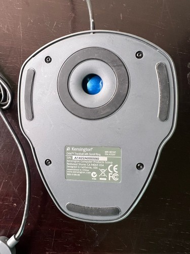 Kensington Orbit Trackball M01047 K72337 2-Button Optical Mouse with Scroll Ring - Picture 3 of 4