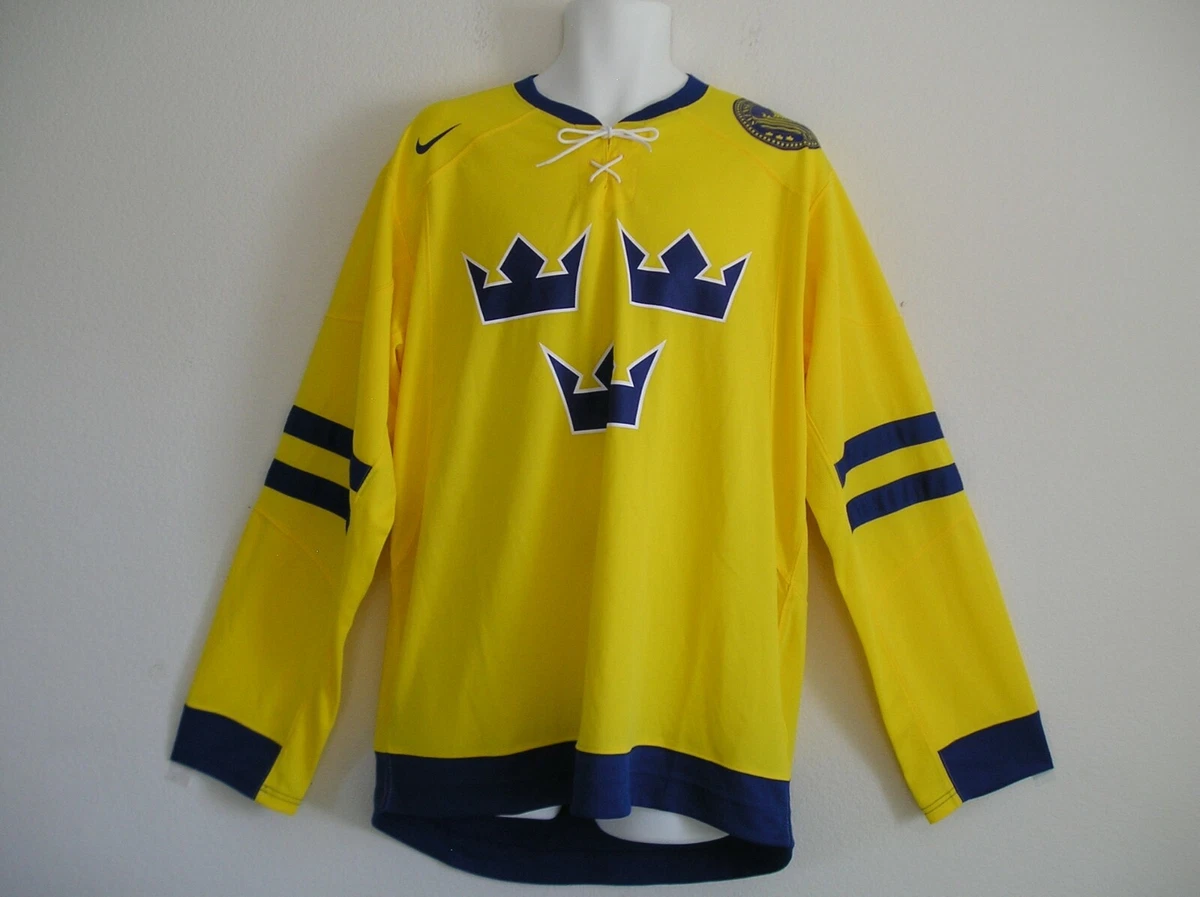 Nike TEAM SWEDEN IIHF REPLICA Hockey Jersey Home Shirt Lace-Up Top