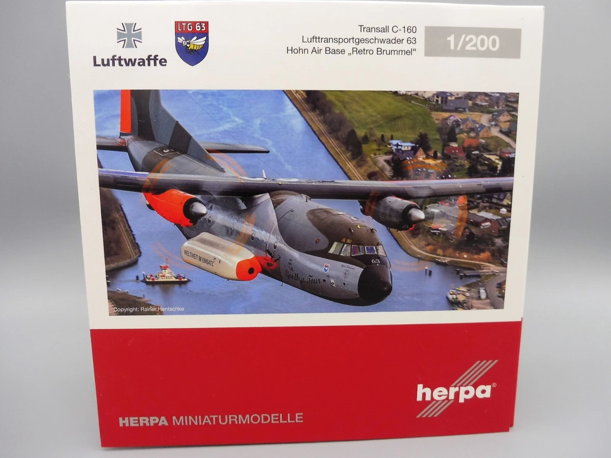 TRANSALL C-160 LUFTWAFFE 1/200 Herpa 571562 LTG 63 Bundeswehr 