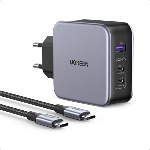 UGREEN Nexode Caricatore USB C 140W, Caricabatterie PD 3.1 Gan Tech Compatibile - Zdjęcie 12 z 12