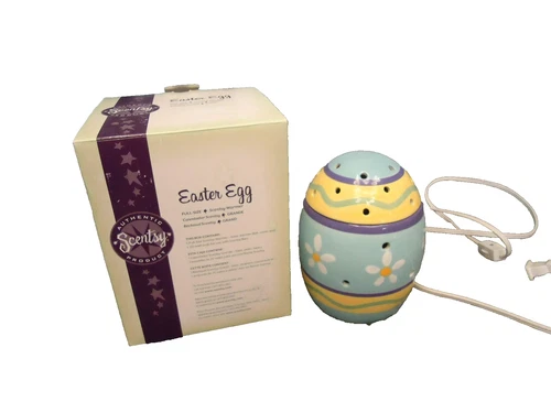 SCENTSY FULL SIZE EASTER EGG ELECTRIC WAX WARMER ( no wax cup ) ^