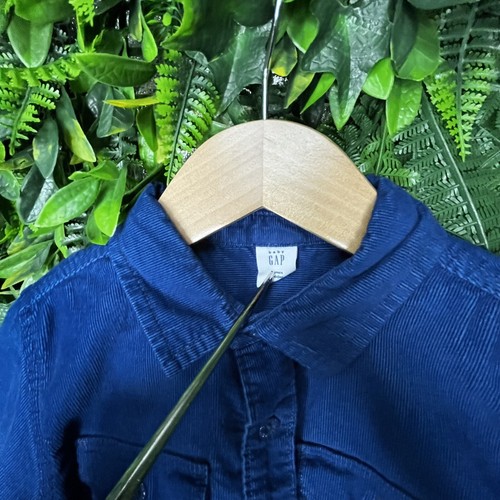 BABY GAP Boys Shirt Size 5 Years Blue Button Long Sleeve Corduroy Design 0858 - Picture 6 of 7