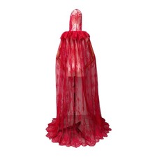 Long Hooded Cloak Cape Women Photo Props Halloween Hooded Cape for Fancy Dress