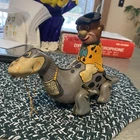 1960’s  MARX TOYS Japan Fred Flintstone & Dino Tin Litho Wind-Up Toy  WORKS