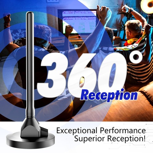 TV Antenne 2025 Digital TV Antenne Innenbereich mit starkem Magnetfuß, 360°&Lon... - Bild 4 von 8