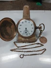 Working Antique 1920 Elgin 314 16s Pocket Watch with Chain