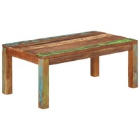 Couchtisch 100X55X40 Cm Massives Altholz