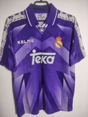 Real Madrid 1995 1996 Away Shirt Vintage Football Jersey Kelme