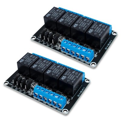 2pcs DC 12V Relaismodul 4 Kanal Relais mit Optokoppler High oder Low Level