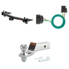 CURT Tow Package Trailer Hitch Wiring Harness 45295 Ball Mount Pin & Clip, 13614