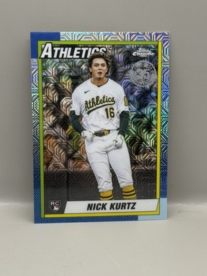 2025 Topps Update Series Nick Kurtz RC 1990 Chrome Silver Pack