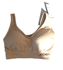 Jockey tan wire-free small pull on bra NWT